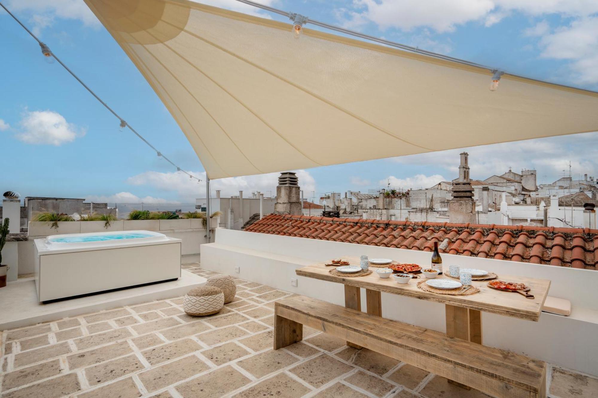 Апартаменти Casa U Burie, Casa Design Con Terrazza Panoramica E Jacuzzi Чистерніно Екстер'єр фото